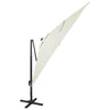 Hiekka aurinkovarjo cantilever tolpalla ja led-valoilla Latinca 300cm