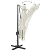 Hiekka aurinkovarjo cantilever tolpalla ja led-valoilla Latinca 300cm
