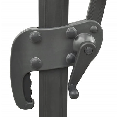 Hiekka puutarhan aurinkovarjo kaksoiskärjellä Taban 400x300cm