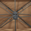 Taupe aurinkovarjo cantilever tuplakatolla Taban 400x300cm