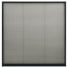 Laskostettu hyönteisverkko ikkunaan 120x120cm alumiini antras.