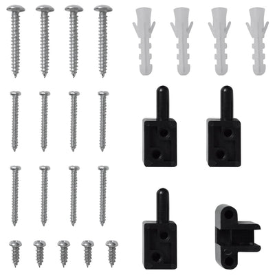 Antrasiitti saranoitu hyönteisverkko oviin Cezar 100x215cm