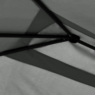 Huvimaja 3x6x2,6 m antrasiitti 160 g/m²
