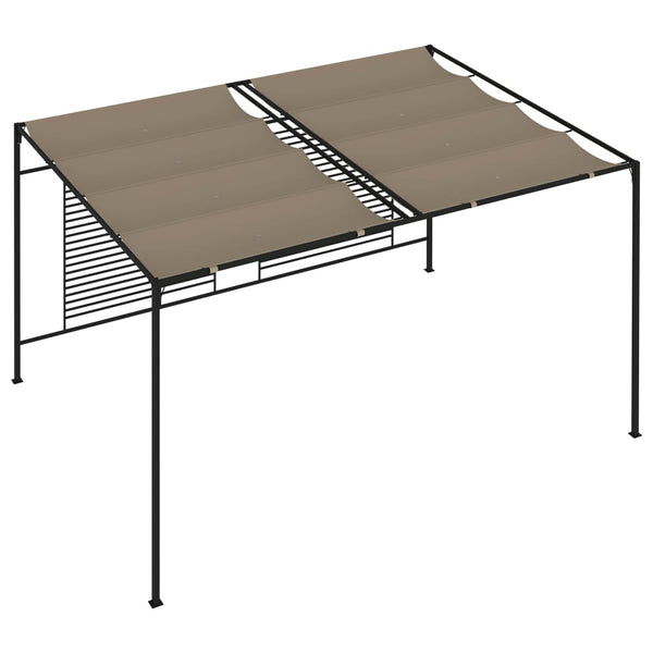 Taupe huvimaja sisäänvedettävä katto Enachita 3x4x2,3 m (180 g/m²)