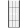 Suihkuovi karkaistu lasi 81x195 cm musta
