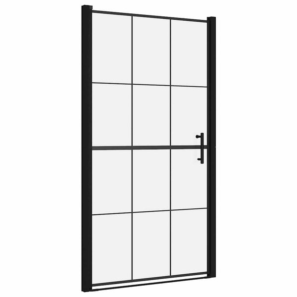 Suihkuovi karkaistu lasi 100x178 cm musta