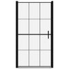 Suihkuovi karkaistu lasi 100x178 cm musta