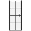 Suihkuovi karkaistu lasi 81x195 cm musta