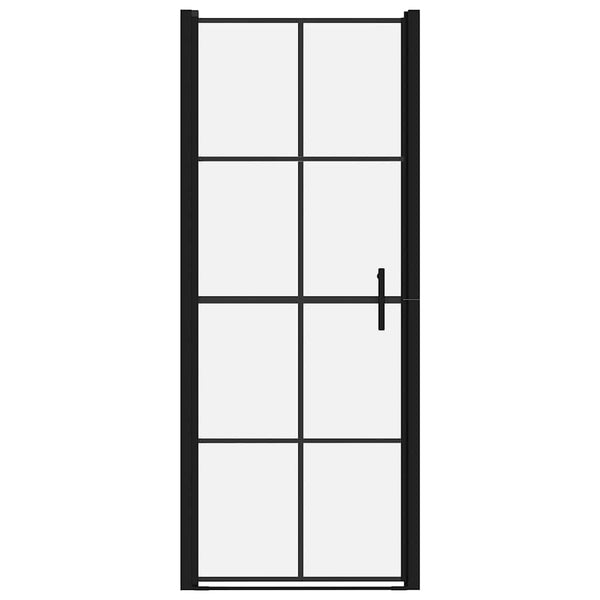 Suihkuovi karkaistu lasi 91x195 cm musta