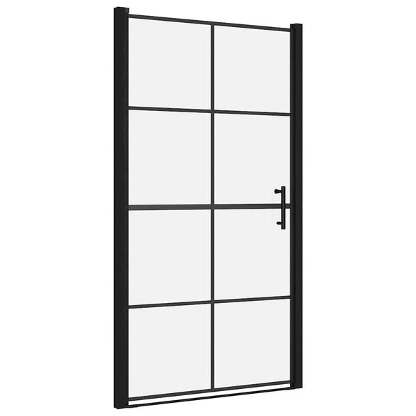 Suihkuovi karkaistu lasi 100x178 cm musta
