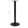 Bistropöydän jalka musta Ø43x107 cm valurauta