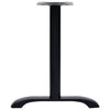 Bistropöydän jalat 2 kpl musta 61x8x72 cm valurauta