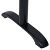 Bistropöydän jalat 2 kpl musta 61x8x72 cm valurauta