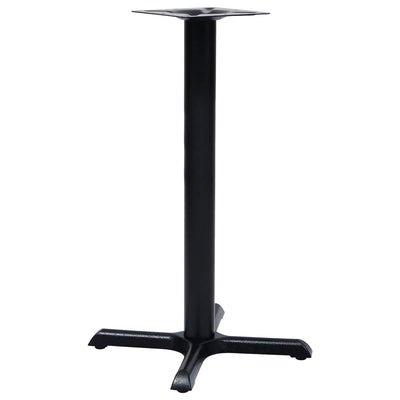 Bistropöydän jalka musta 56x56x72 cm valurauta