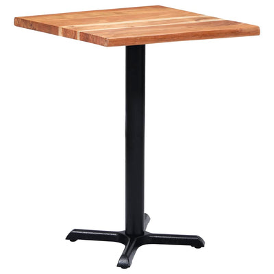 Bistropöydän jalka musta 56x56x72 cm valurauta