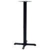 Bistropöydän jalka musta 56x56x107 cm valurauta
