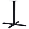 Bistropöydän jalka musta 76x76x72 cm valurauta