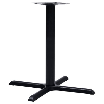 Bistropöydän jalka musta 76x76x72 cm valurauta