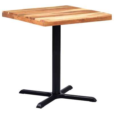 Bistropöydän jalka musta 76x76x72 cm valurauta