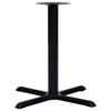 Bistropöydän jalka musta 76x76x72 cm valurauta