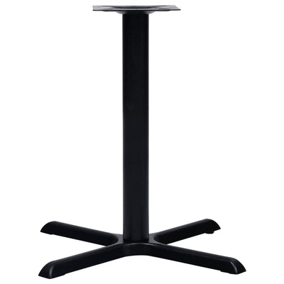 Bistropöydän jalka musta 76x76x72 cm valurauta
