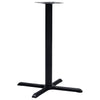 Bistropöydän jalka musta 76x76x107 cm valurauta