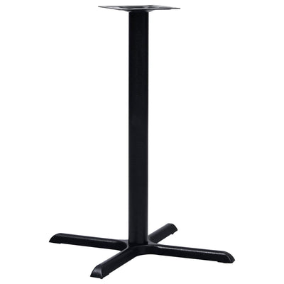 Bistropöydän jalka musta 76x76x107 cm valurauta