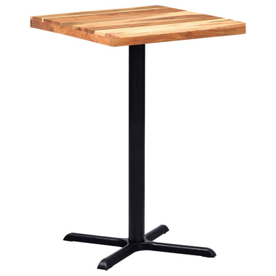 Bistropöydän jalka musta 76x76x107 cm valurauta