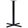 Bistropöydän jalka musta 76x76x107 cm valurauta