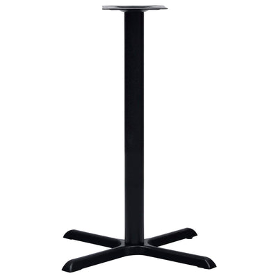 Bistropöydän jalka musta 76x76x107 cm valurauta