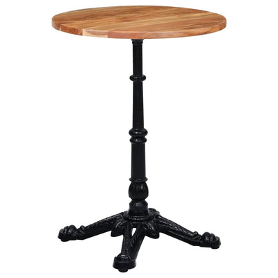 Bistropöydän jalka musta 52x52x72 cm valurauta