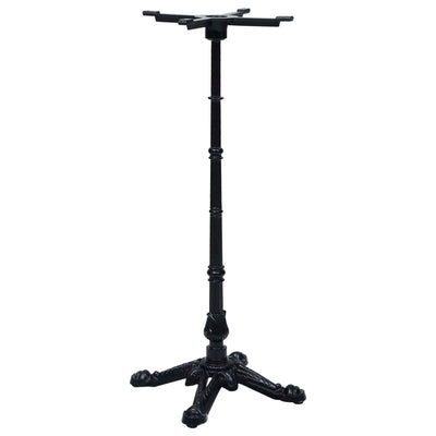 Bistropöydän jalka musta 52x52x108 cm valurauta