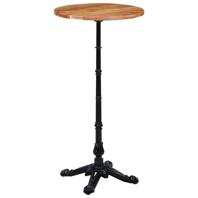 Bistropöydän jalka musta 52x52x108 cm valurauta