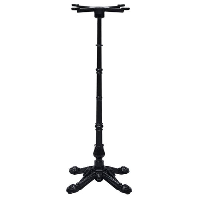 Bistropöydän jalka musta 52x52x108 cm valurauta