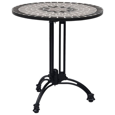 Bistropöydän jalka musta Ø60x72 cm valualumiini