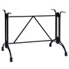 Bistropöydän jalka musta 93x60x72 cm valualumiini