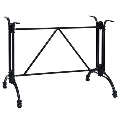 Bistropöydän jalka musta 93x60x72 cm valualumiini