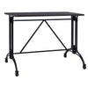 Bistropöydän jalka musta 93x60x72 cm valualumiini