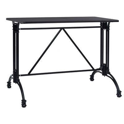 Bistropöydän jalka musta 93x60x72 cm valualumiini