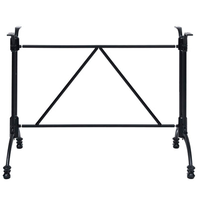 Bistropöydän jalka musta 93x60x72 cm valualumiini
