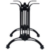 Bistropöydän jalka musta 93x60x72 cm valualumiini
