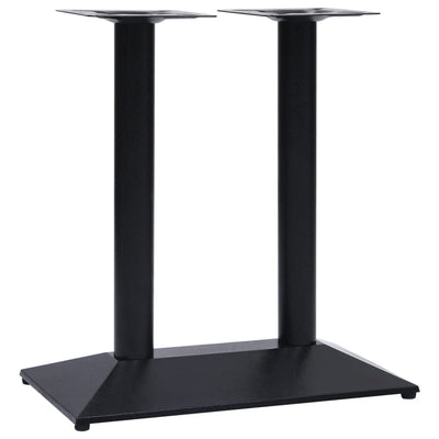 Bistropöydän jalka musta 70x40x72 cm valurauta