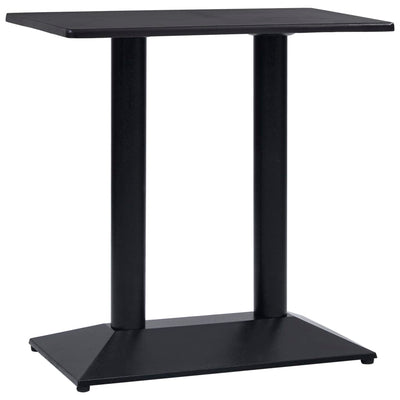 Bistropöydän jalka musta 70x40x72 cm valurauta