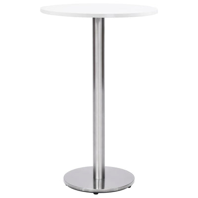 Bistropöydän jalka hopeanvärinen Ø45x107 cm ruostumaton teräs