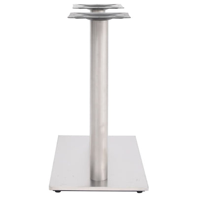 Bistropöydän jalka hopean värinen 70x40x72 cm ruostumaton teräs