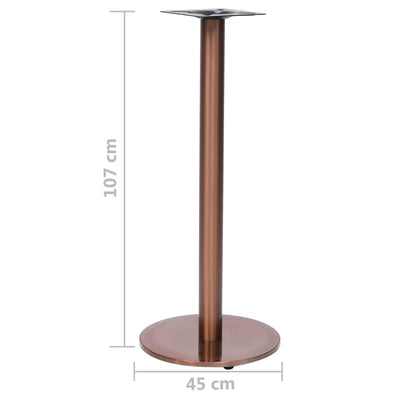 Bistropöydän jalka kullanvärinen Ø45x107 cm ruostumaton teräs