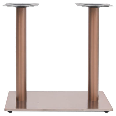 Bistropöydän jalka messingin väri 70x40x72 cm ruostumaton teräs