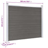 Aitapaneeli WPC 180x146 cm harmaa