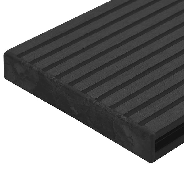 Musta terassin päätykappaleet Pachire (10 kpl muovi)