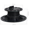 Säädettävät terassin jalat Kavinszki 60–88 mm (10 kpl)